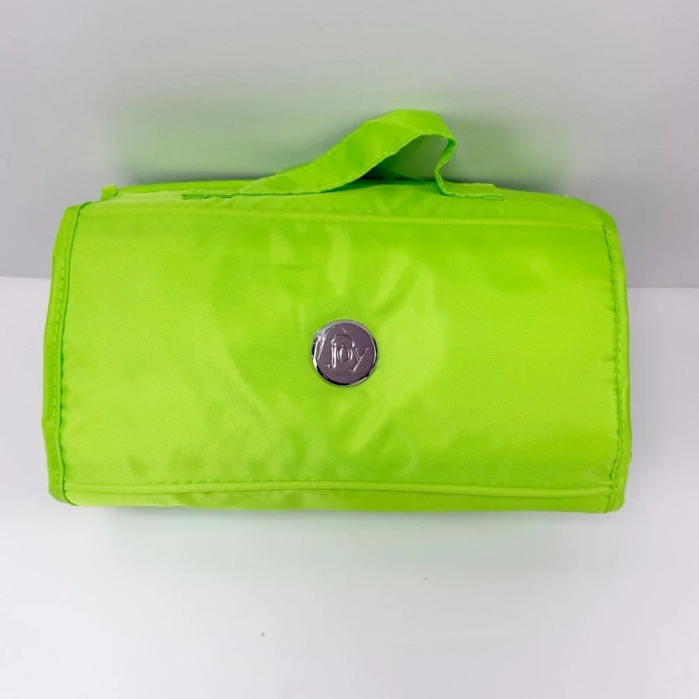 JM Joy Mangano Better Beauty Roll Up Travel Organizer Green NEW NWOT
